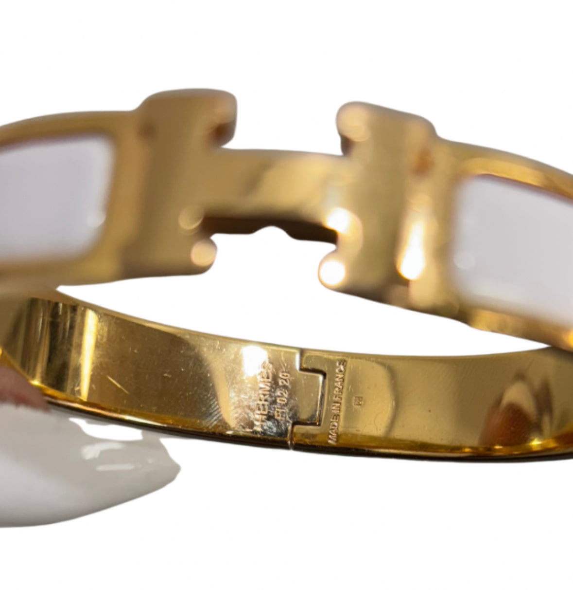 Hermes White Bracelet