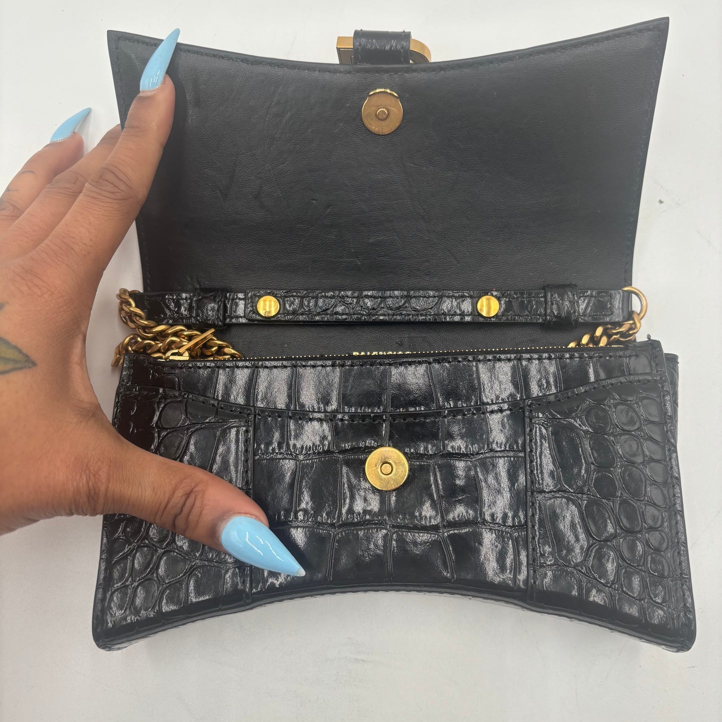 Balenciaga Black Hourglass Bag
