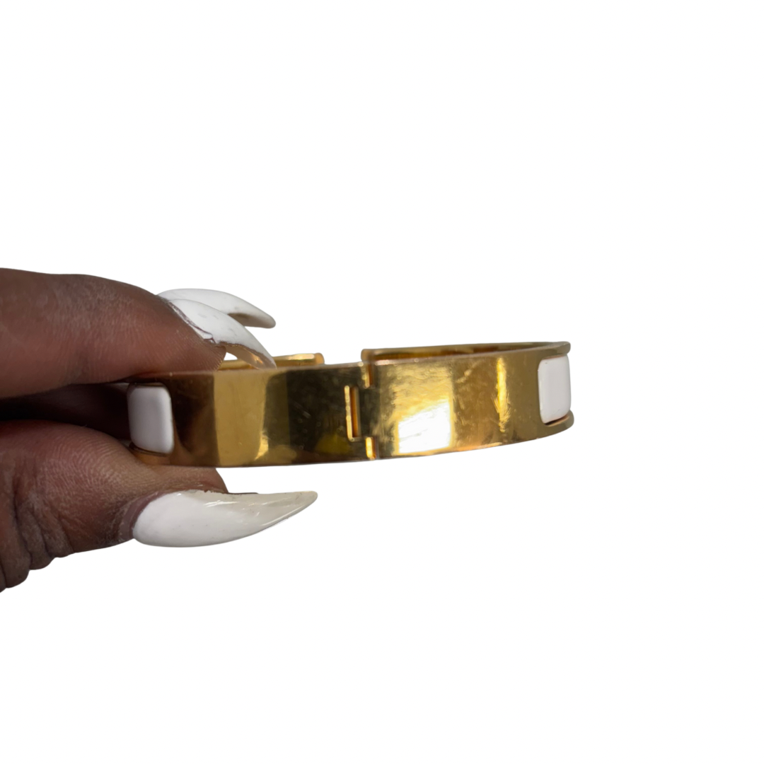 Hermes White Bracelet