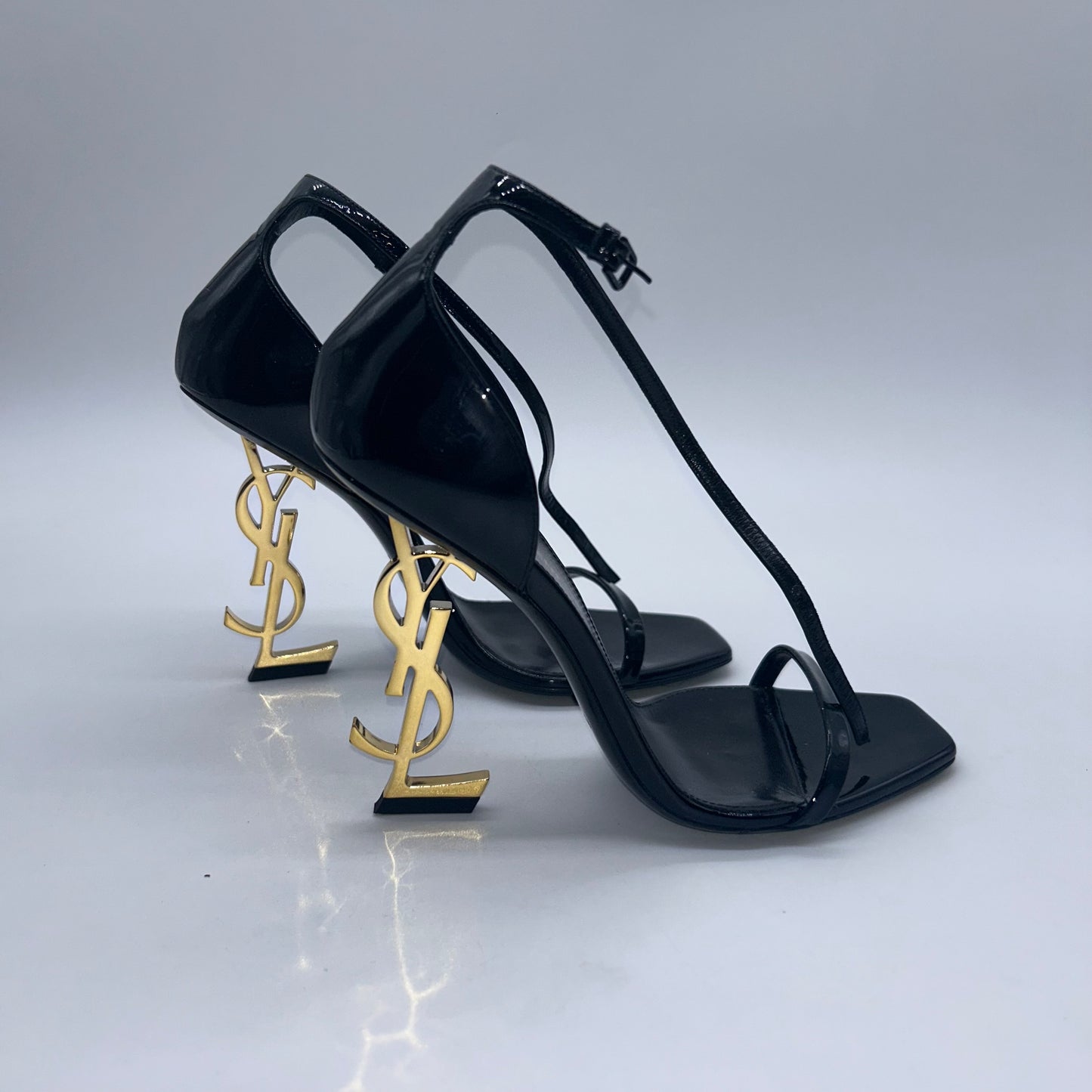 Yves Saint Laurent Gold Heel