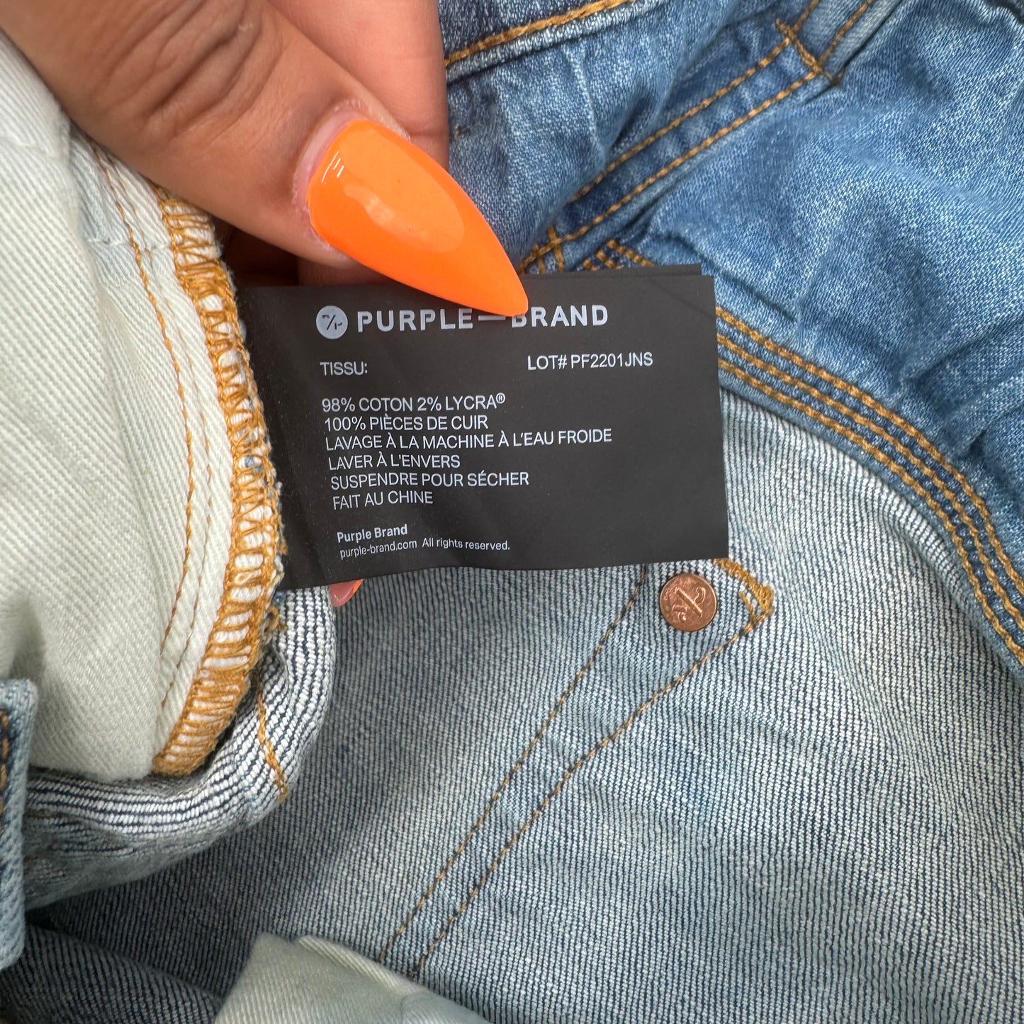 Purple Denim Jeans