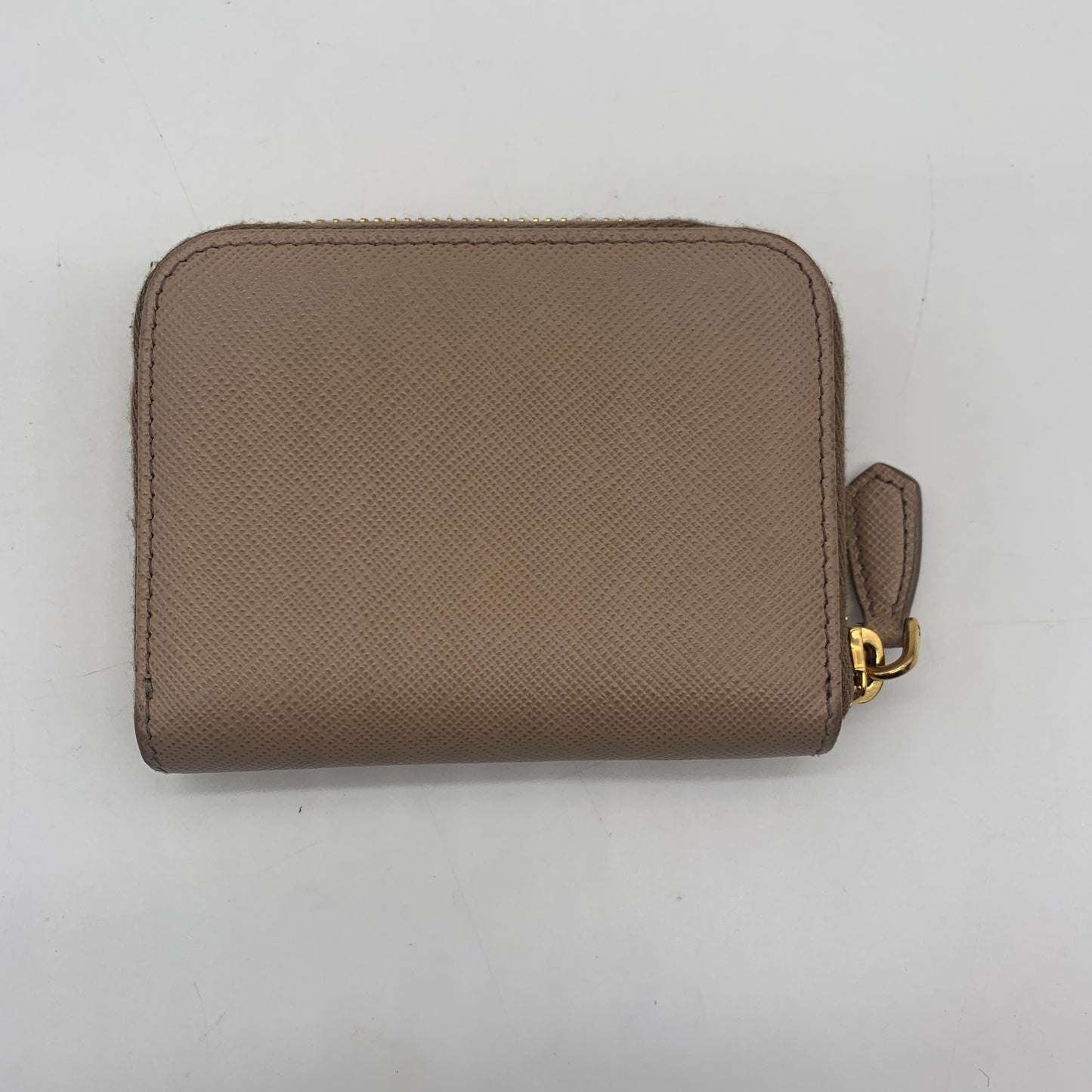 Prada Creme Zip-Around Wallet