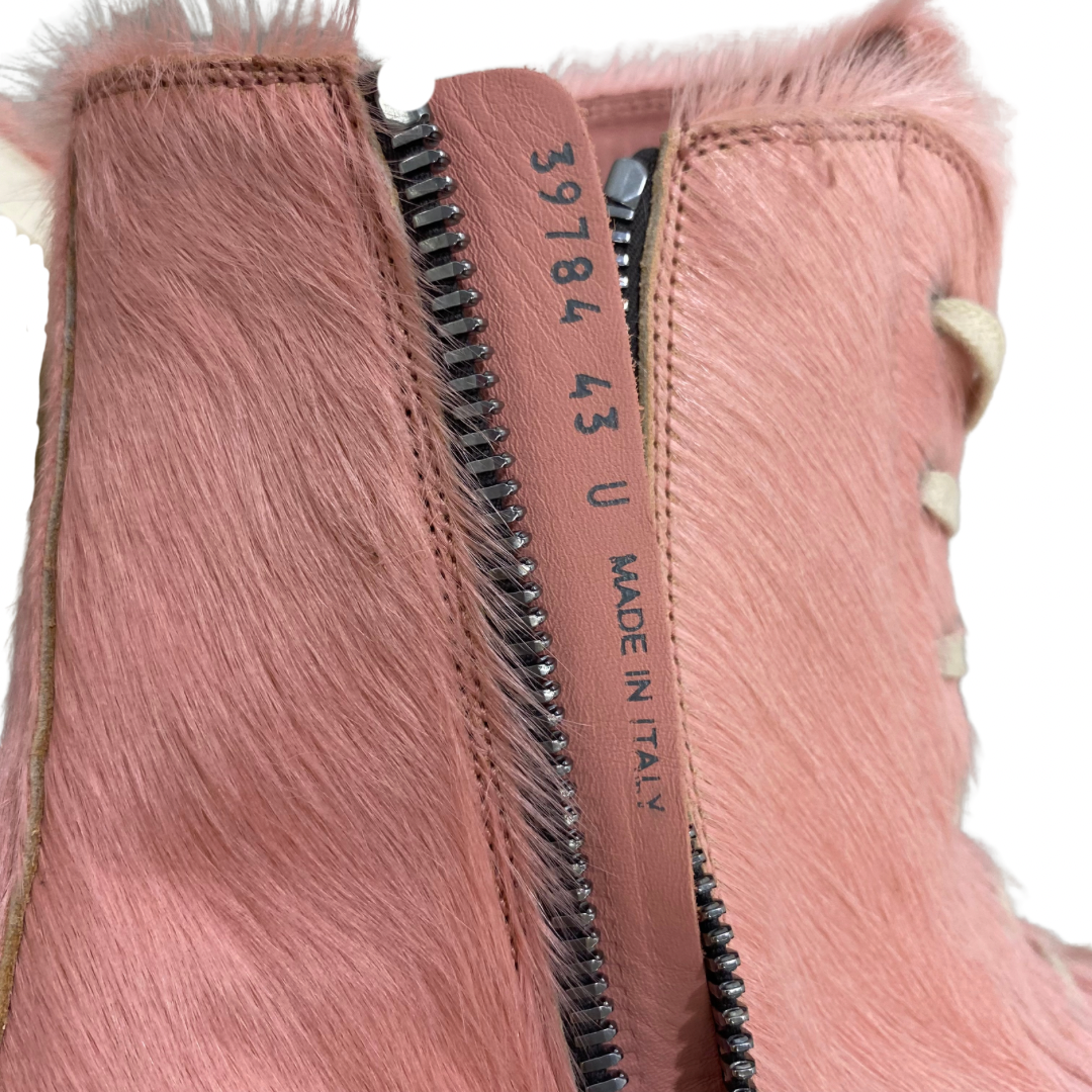 Rick Owens Hi-Top Pony Hair Sneaker