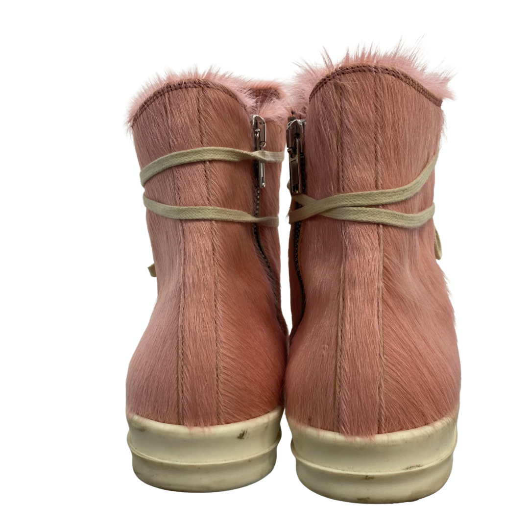Rick Owens Hi-Top Pony Hair Sneaker