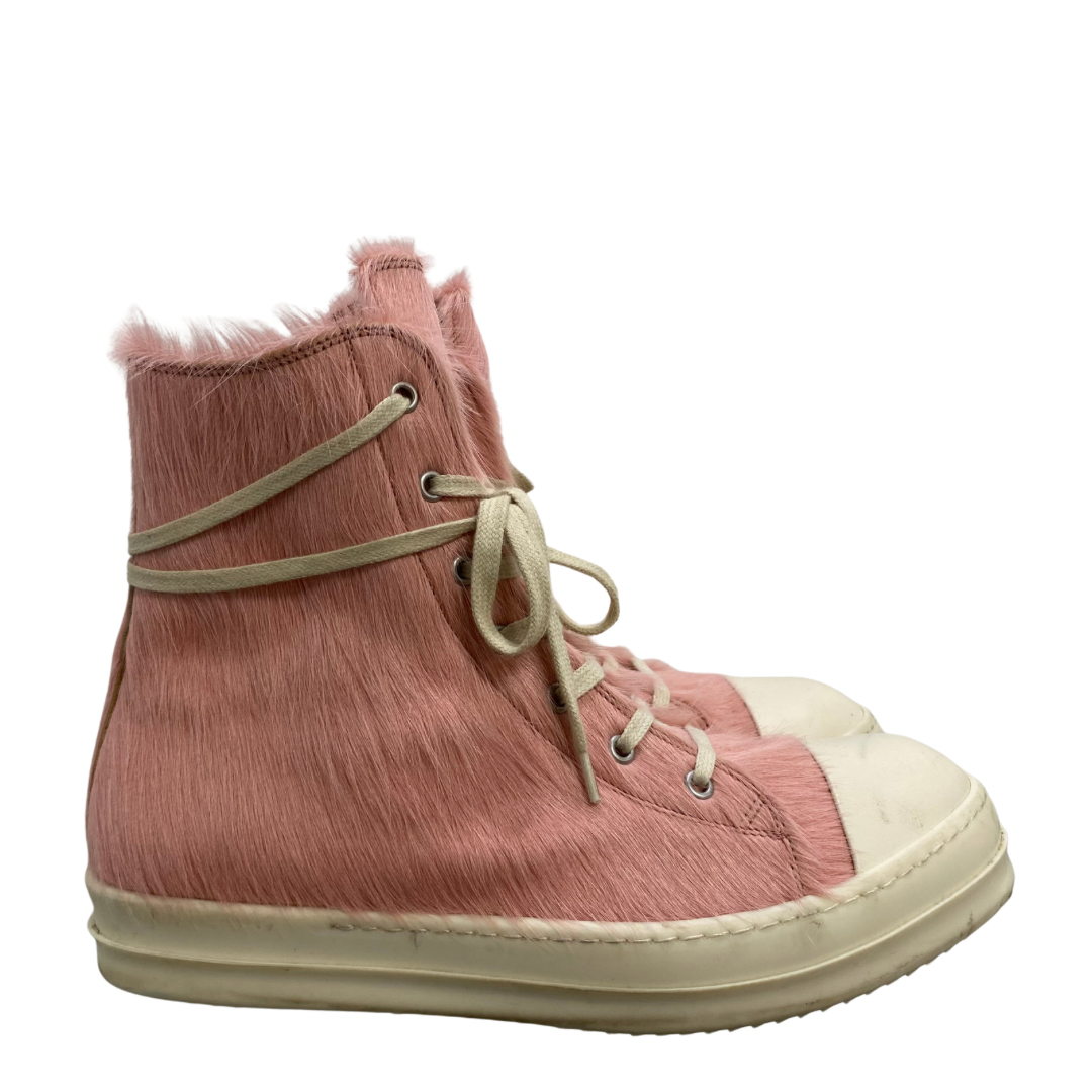 Rick Owens Hi-Top Pony Hair Sneaker