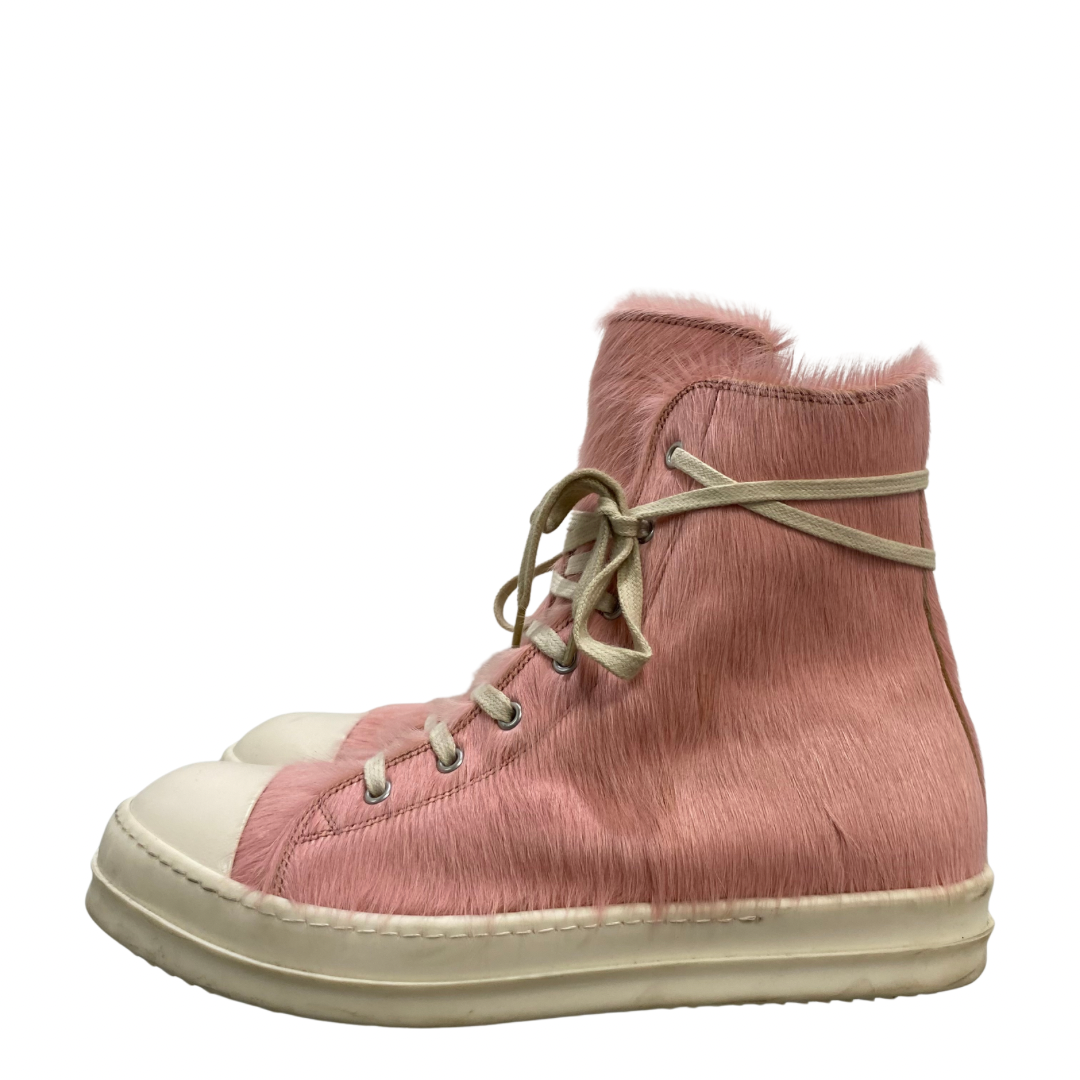Rick Owens Hi-Top Pony Hair Sneaker