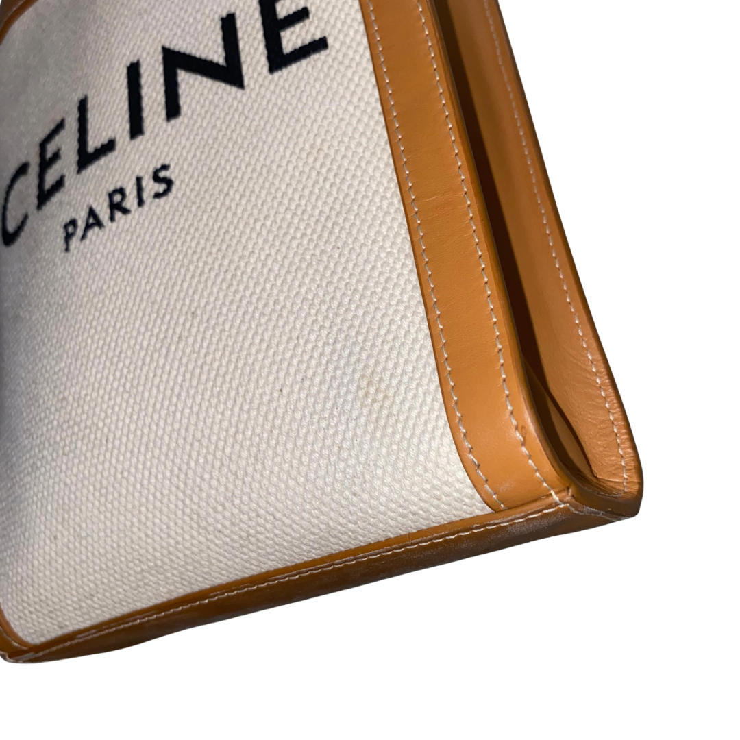 Celine Canvas/Leather Mini Tote Bag