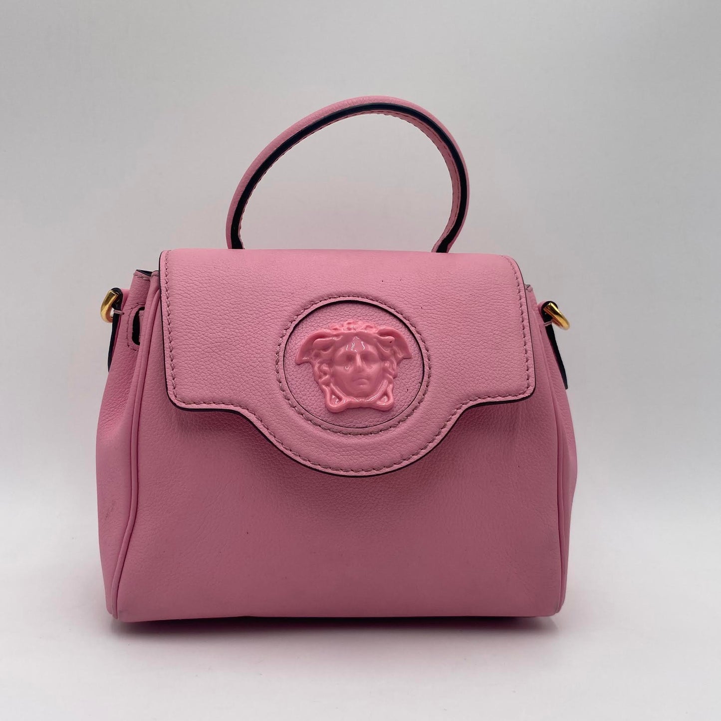 Versace Pink Top Handle Bag