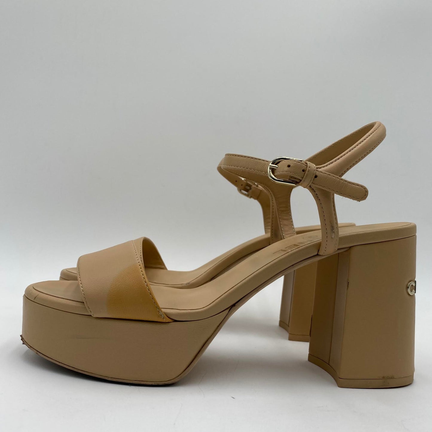 Chanel Leather Platform Heels