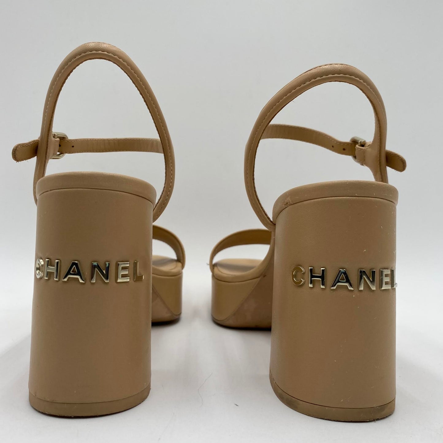Chanel Leather Platform Heels
