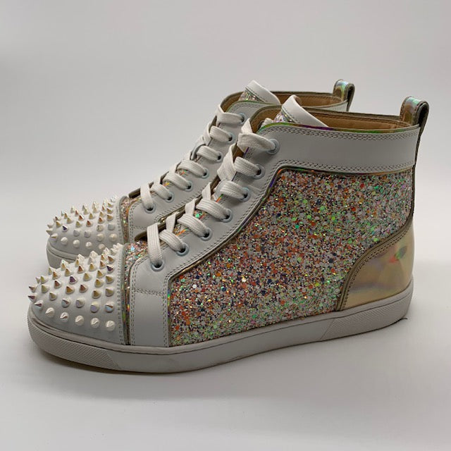 Christian Louboutin Glitter High Top Athletic Shoes for Women for sale