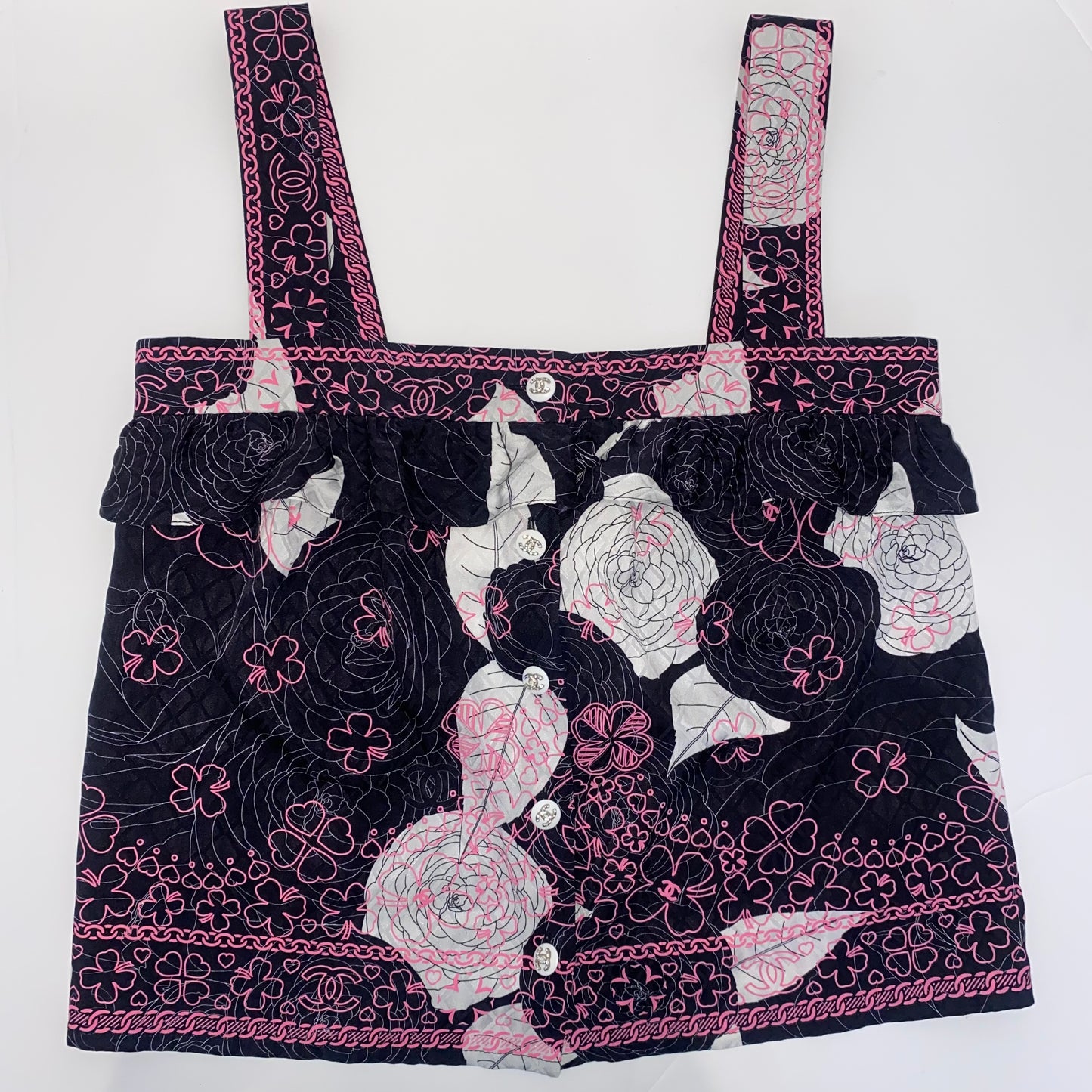 Chanel Flower Silk Top