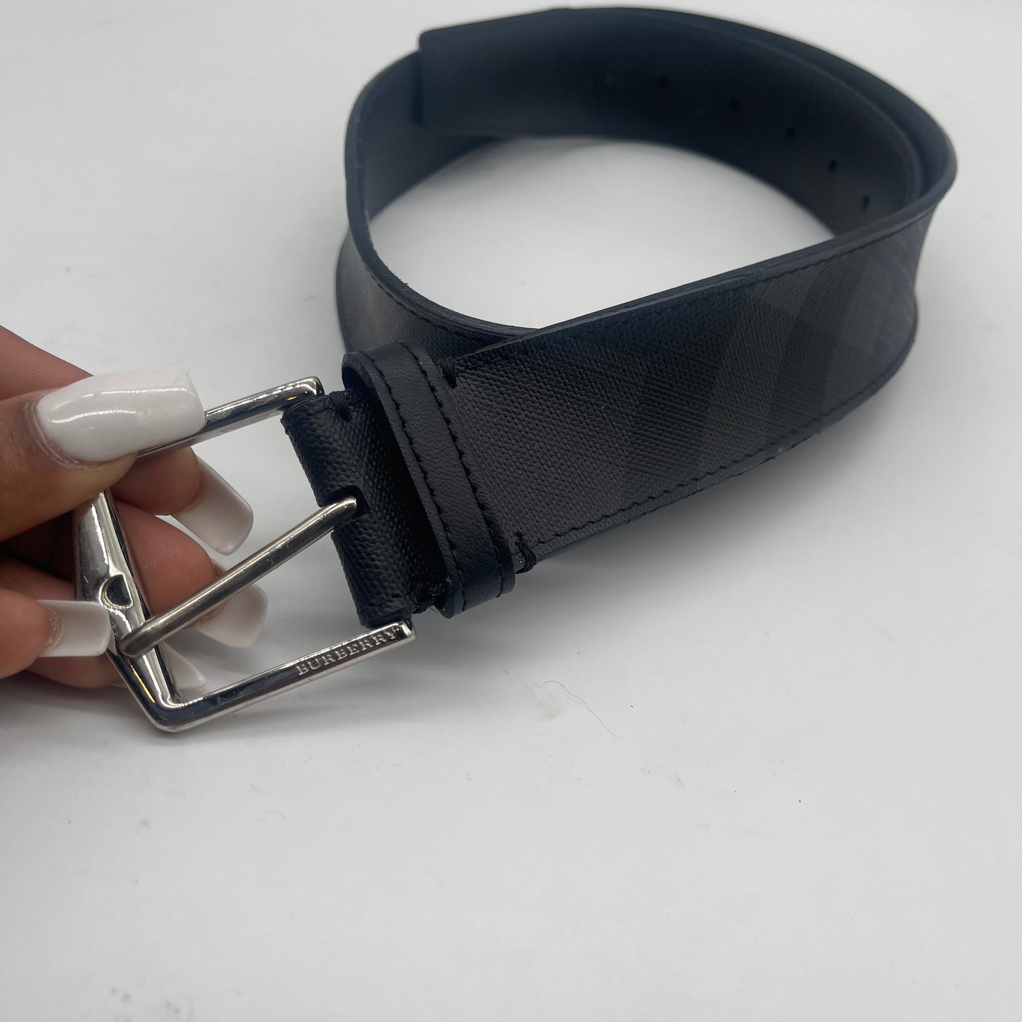 Burberry Black/Grey Belt