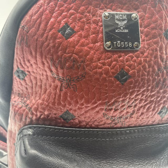 MCM Mini Bronze/Black Backpack