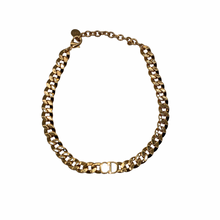 Load image into Gallery viewer, Dior Gold Logo Choker Necklace