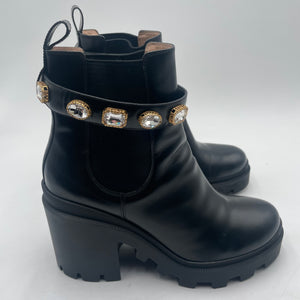 Gucci Black Leather Boot