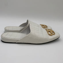 Load image into Gallery viewer, Balenciaga White Croc Slip-On Mule
