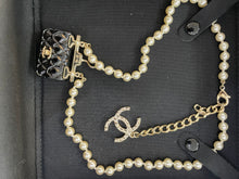 Load image into Gallery viewer, Chanel Black Pearl Necklace