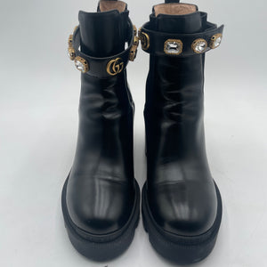 Gucci Black Leather Boot