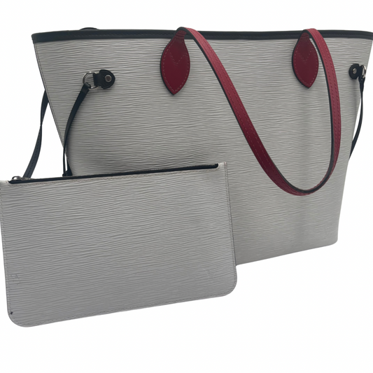 Louis Vuitton Epi White Neverfull MM