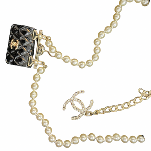 Chanel Black Pearl Necklace