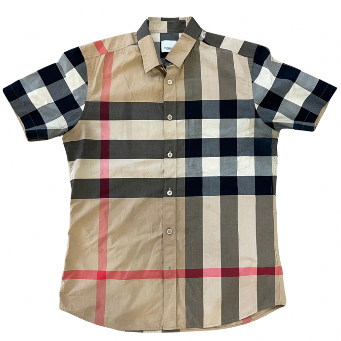 Burberry Plaid Short-Sleeve Shirt
