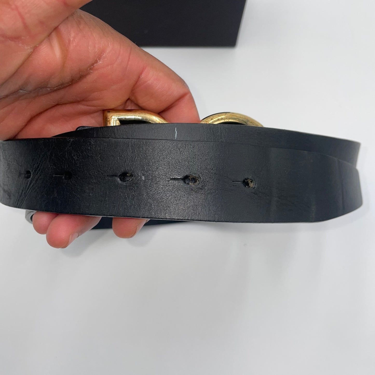 Dolce & Gabbana Black Leather Belt