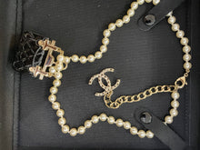 Load image into Gallery viewer, Chanel Black Pearl Necklace