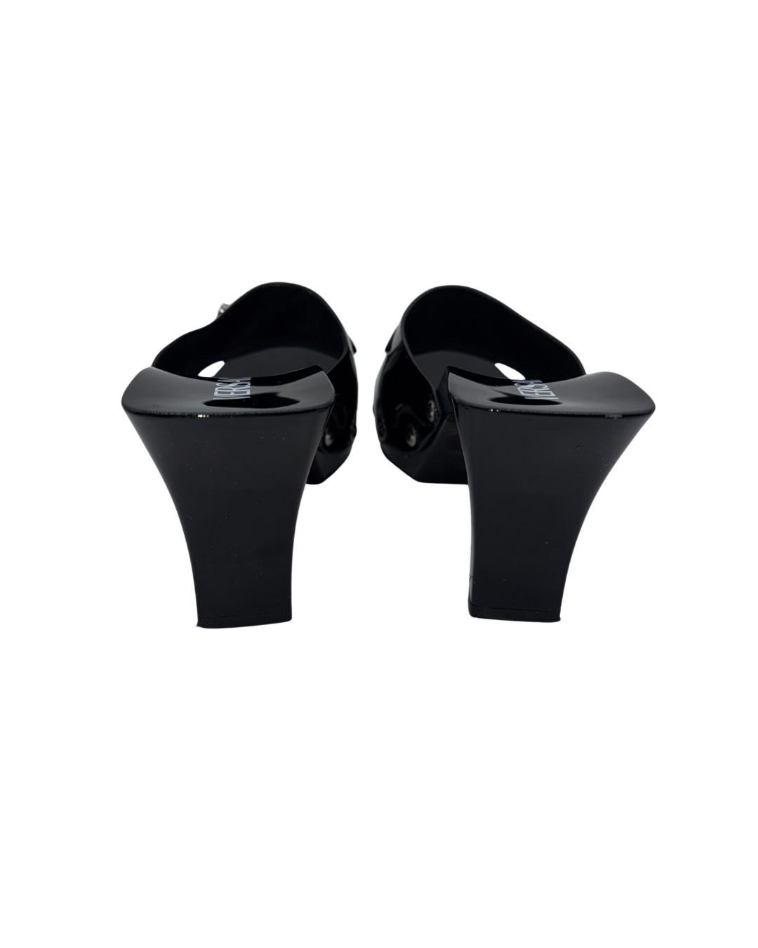 Versace Black Heel Sandal