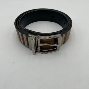 Burberry Tan Plaid Belt