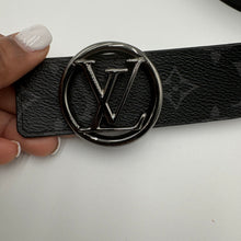 Load image into Gallery viewer, Black Louis Vuitton Monogram Eclipse Belt