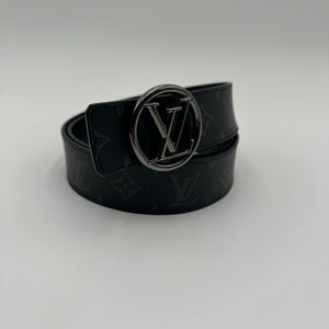 Black Louis Vuitton Monogram Eclipse Belt