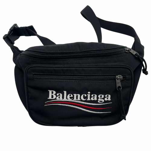 Balenciaga Black  Logo Belt Bag