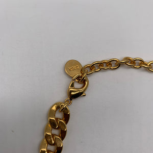 Dior Gold Logo Choker Necklace