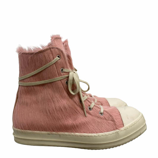 Rick Owens Hi-Top Pony Hair Sneaker