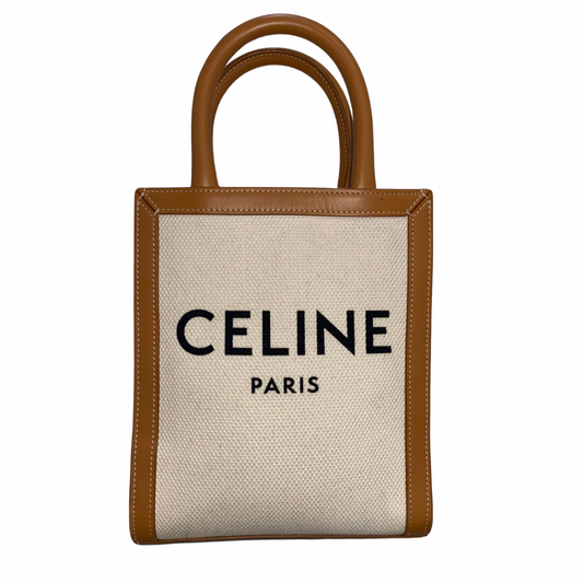 Celine Canvas/Leather Mini Tote Bag