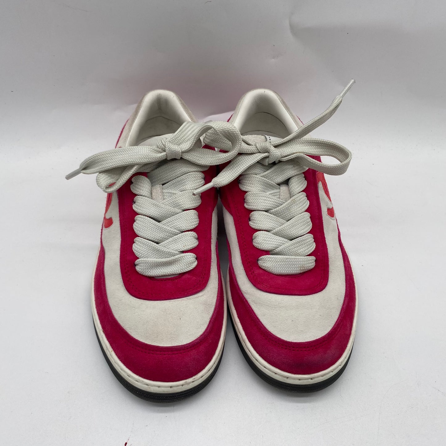 Chanel Pink/White Sneakers