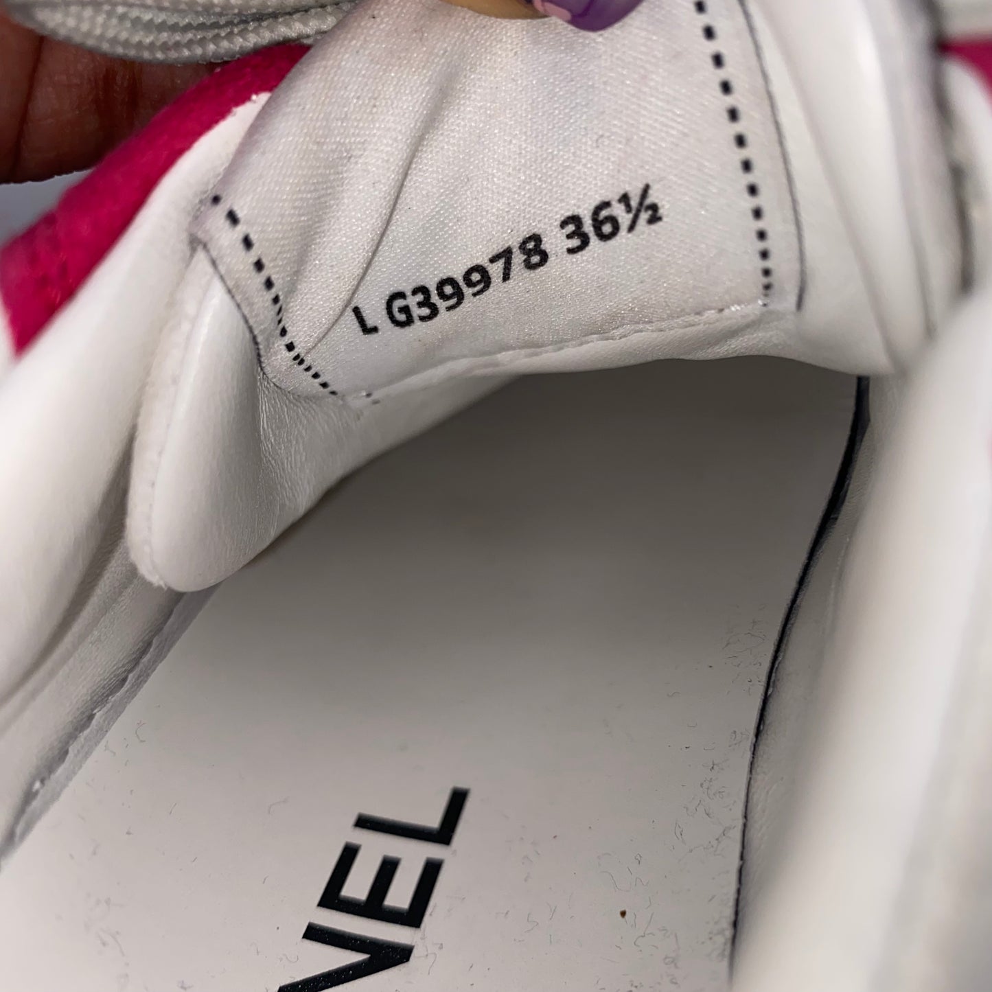 Chanel Pink/White Sneakers