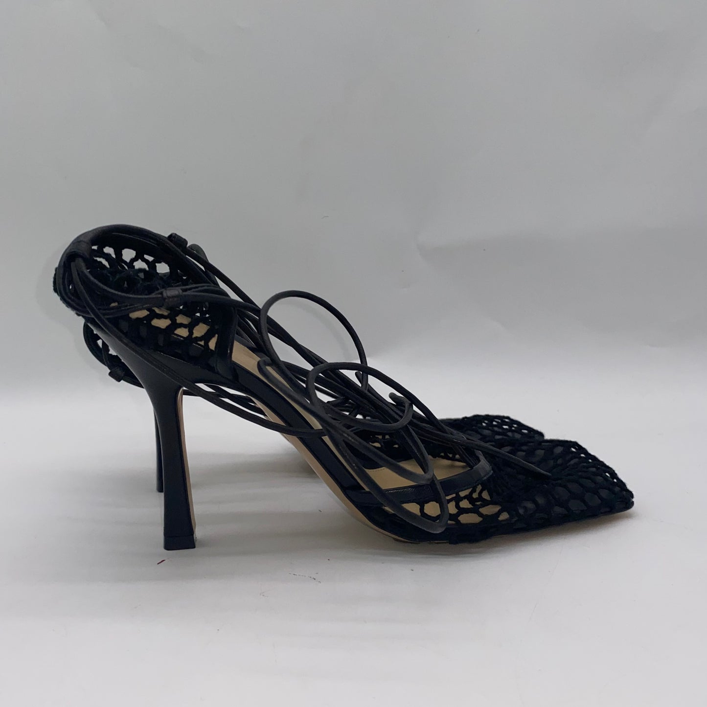 Bottega Veneta Black Mesh Heels