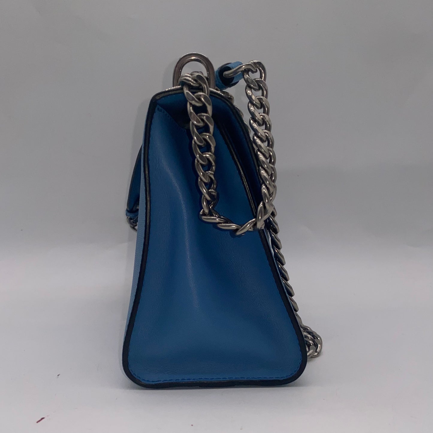 Prada Blue Leather Crossbody