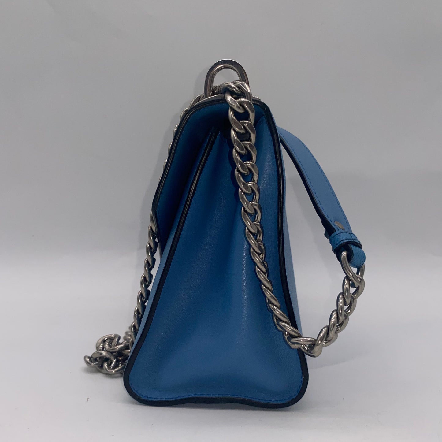 Prada Blue Leather Crossbody