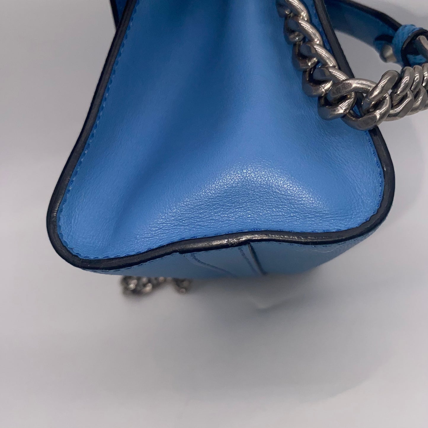 Prada Blue Leather Crossbody