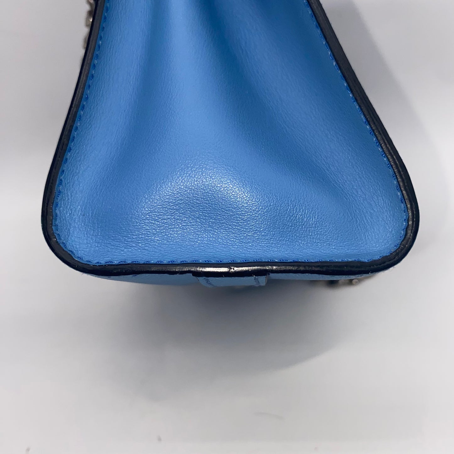 Prada Blue Leather Crossbody