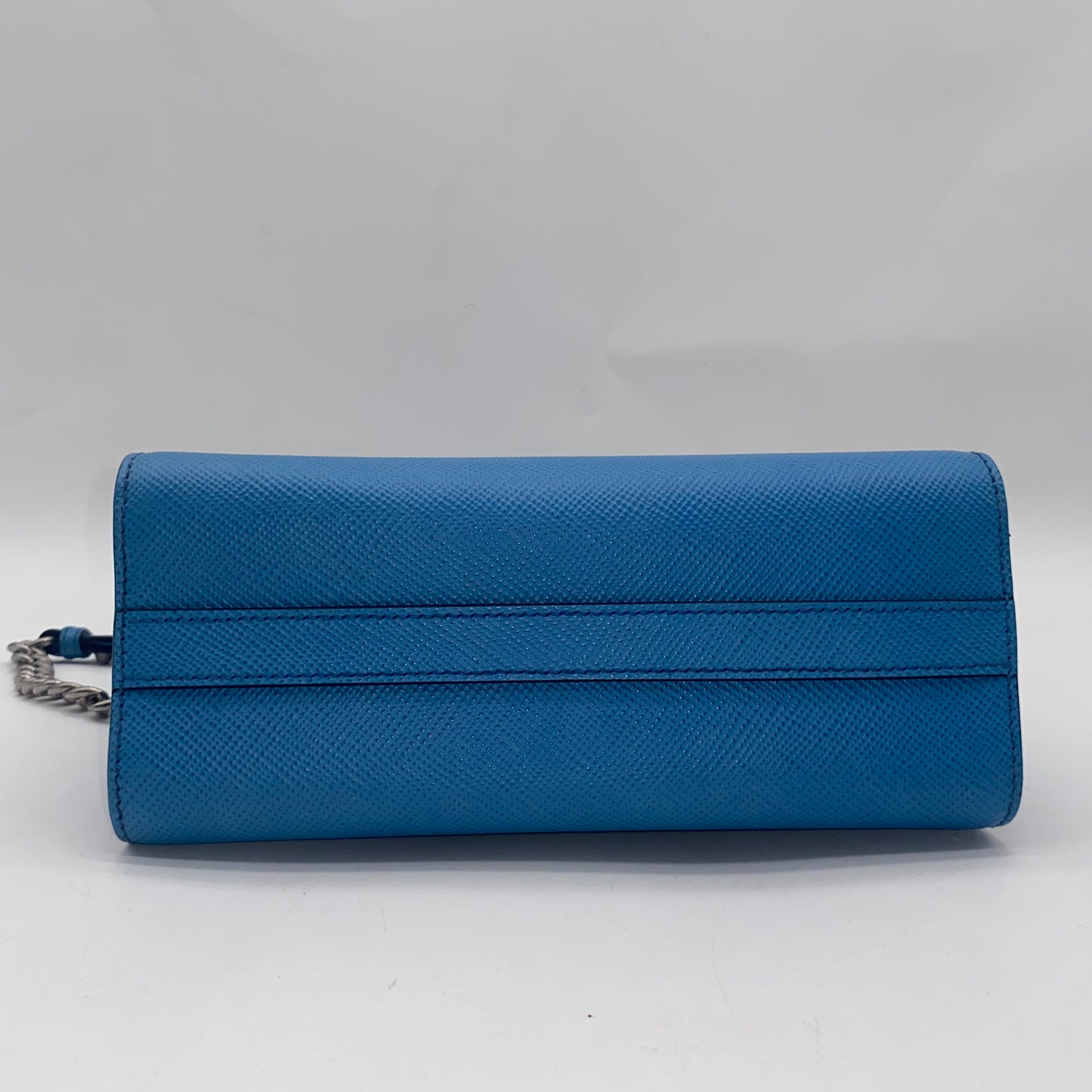 Prada Blue Leather Crossbody