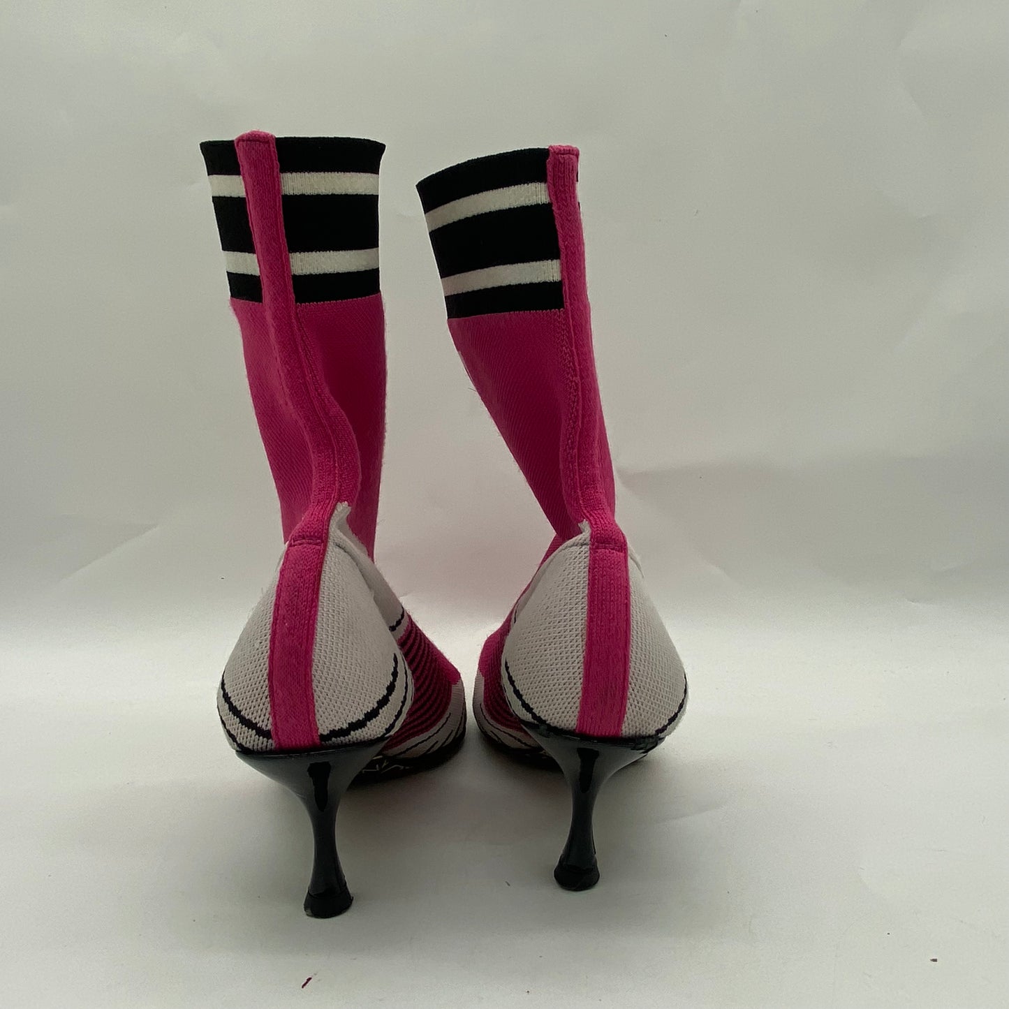 Dolce & Gabbana Pink Knit Boots