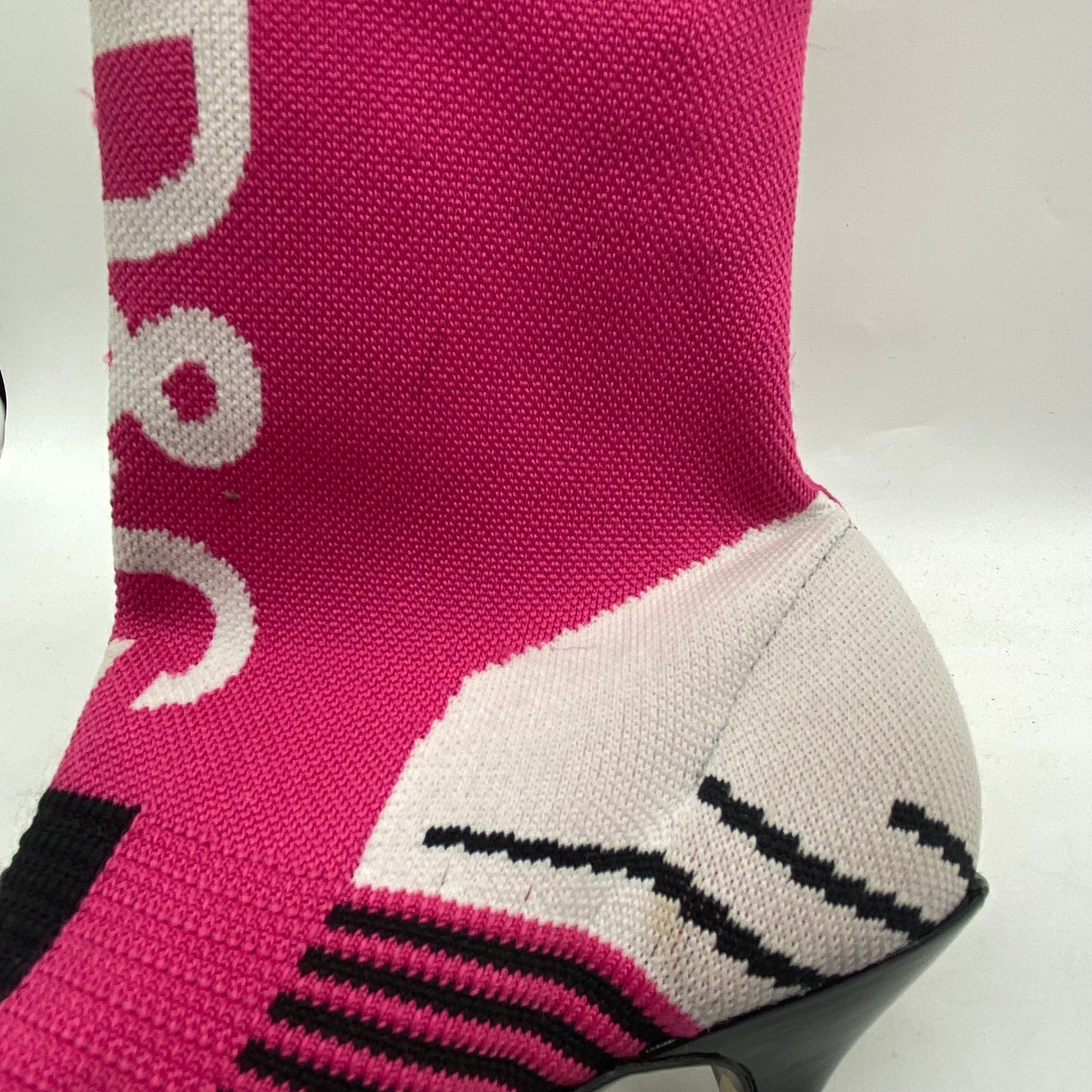 Dolce & Gabbana Pink Knit Boots