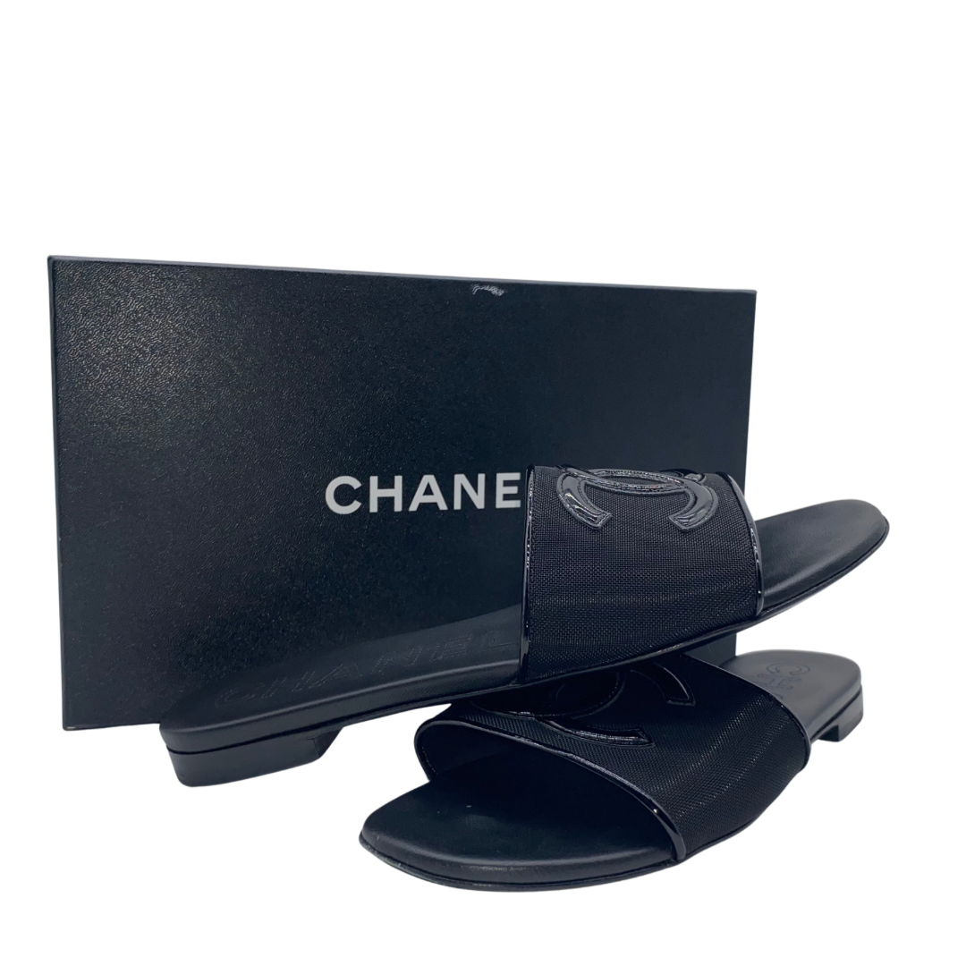 Chanel Black Sandals