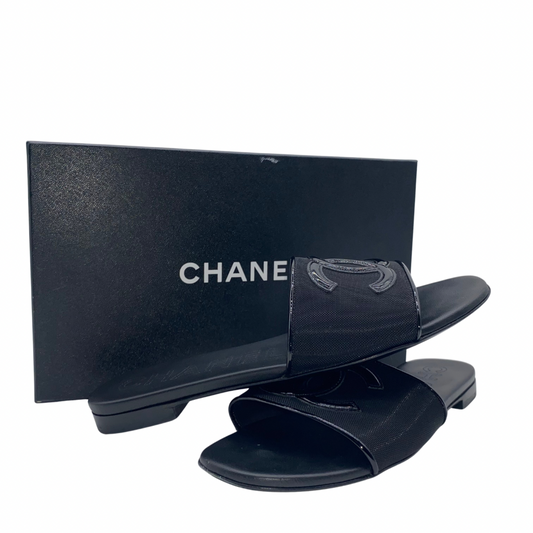 Chanel Black Sandals