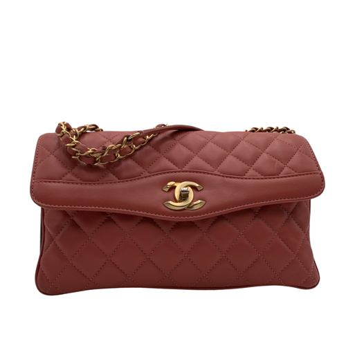 Chanel Pink Quilted Leather Bag