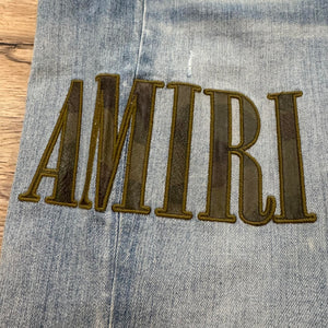 Amiri Camo Logo Jeans